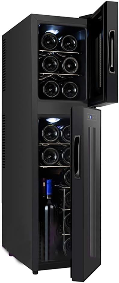 Streamline Dual Zone Wine Cooler,Wine Fridge Celler For Up To 18 Bottles