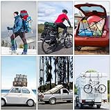 URAQT Tie Down Straps, 4 Pack Heavy Duty Tensioning Belts, 4M Adjustable Cargo Straps Ratchet Straps for Motorcycle, Cargo, Trucks, Trailer, Luggage, 250kg Loading Capacity, Quick Release (Black) - Image 6