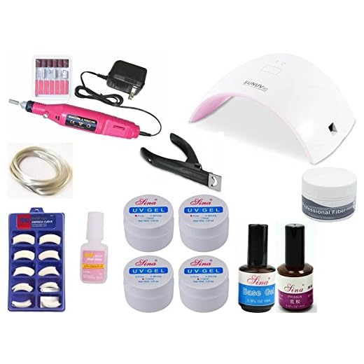 KIT UNHAS ALONGAMENTO DE UNHAS LED E UV + CABINE SUN 9