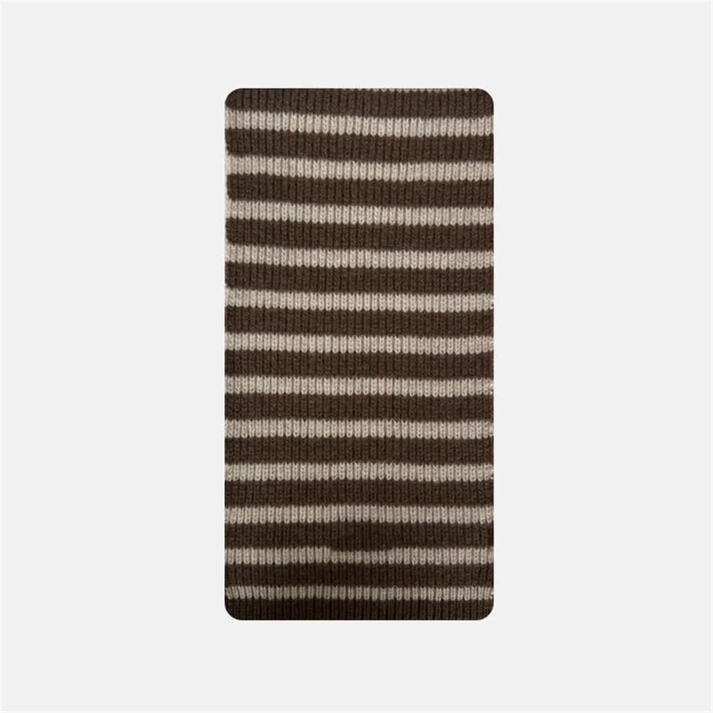 Vsadsau Women's 100% Australian Merino Wool Scarf Cold Weather Warm Soft Striped Wrap Scarves
