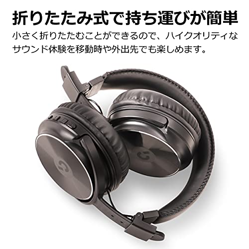 CROWD AUDIO | ワイヤレスヘッドホン HP-03 | Bluetooth 有線&無線対応 折りたたみ式 マイク付き 密閉型 テレワーク リモート 在宅勤務 ハンズフリー通話 商品画像6