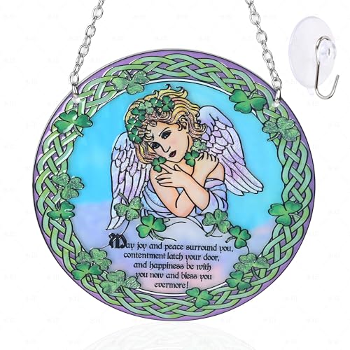 Stained Glass Angel Suncatcher