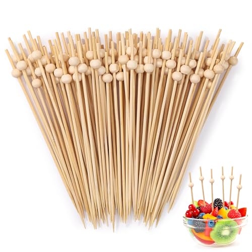 Acsatont 120 Stück Cocktailspieße Set, 12 CM Fingerfood Spieße,...