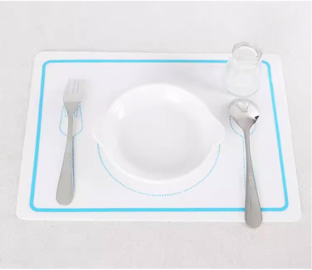 Montessori Teaching Aids Daily Necessities Children's Tableware Silicone Placemats Fork Spoon