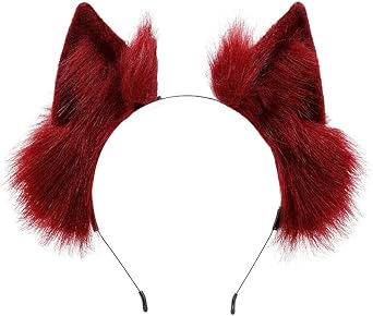 Cat Wolf Fox Ears Headband Faux Fur Animal Ears Cosplay Headwear Furry Ears Hair Hoop