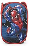 Marvel Spiderman Web Swinger 80L Pop-Up Laundry Basket - Hamper for Clothes or Toys