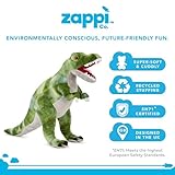 Zappi Co Children's Realistic Lifelike Large Plush Toy - Soft & Cuddly Stuffed Animal for Boys, girls, Kids (49cm Length) (T-rex (Green)) - Image 4