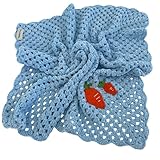 Honey Lullabies Manta de bebé de ganchillo, con 100 % algodón y material suave (zanahoria)