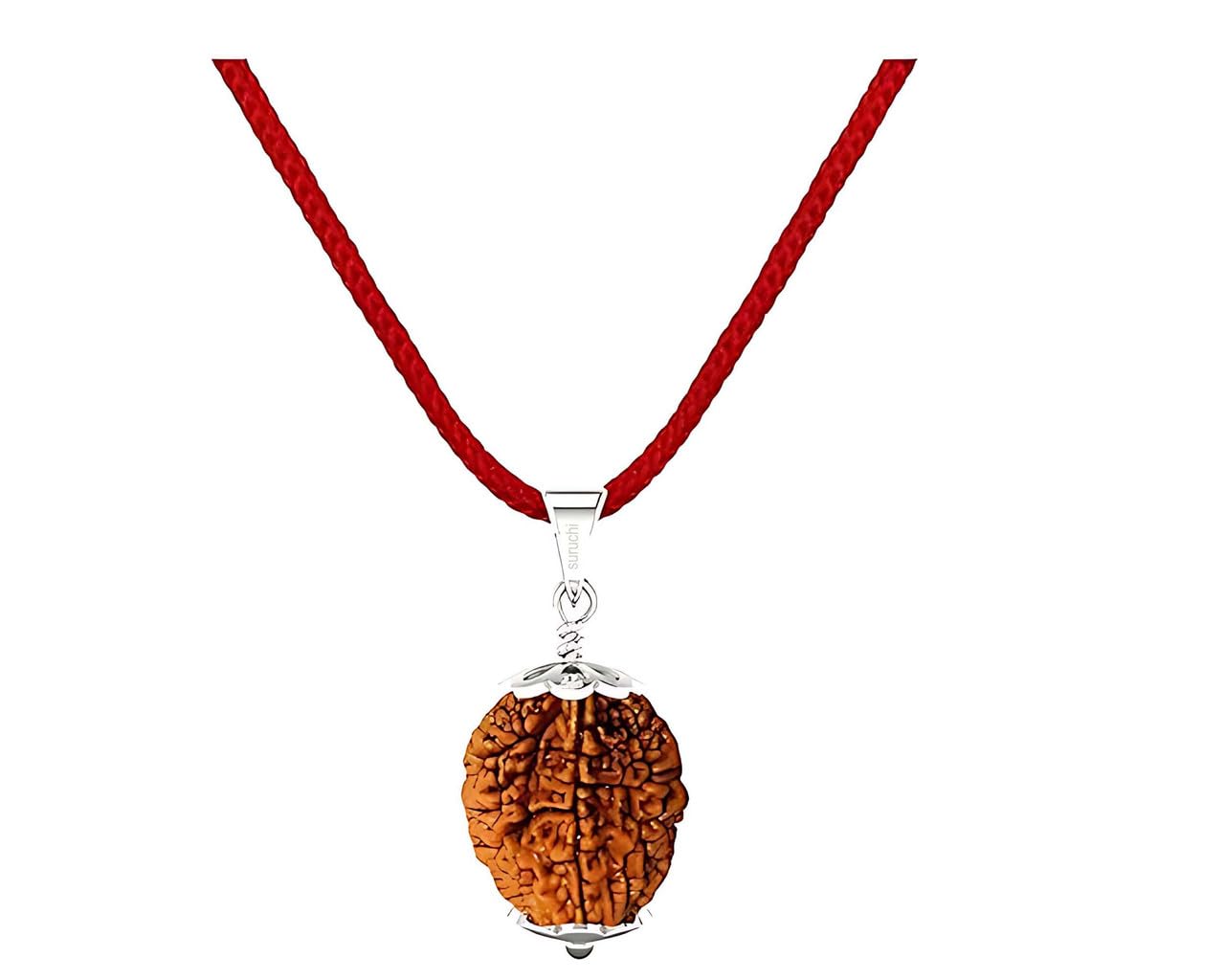 Silver Rudraksha Pendant - Authentic Nepali Silver -5 Silver Rudraksha Pendant - Authentic Nepali Silver -5
