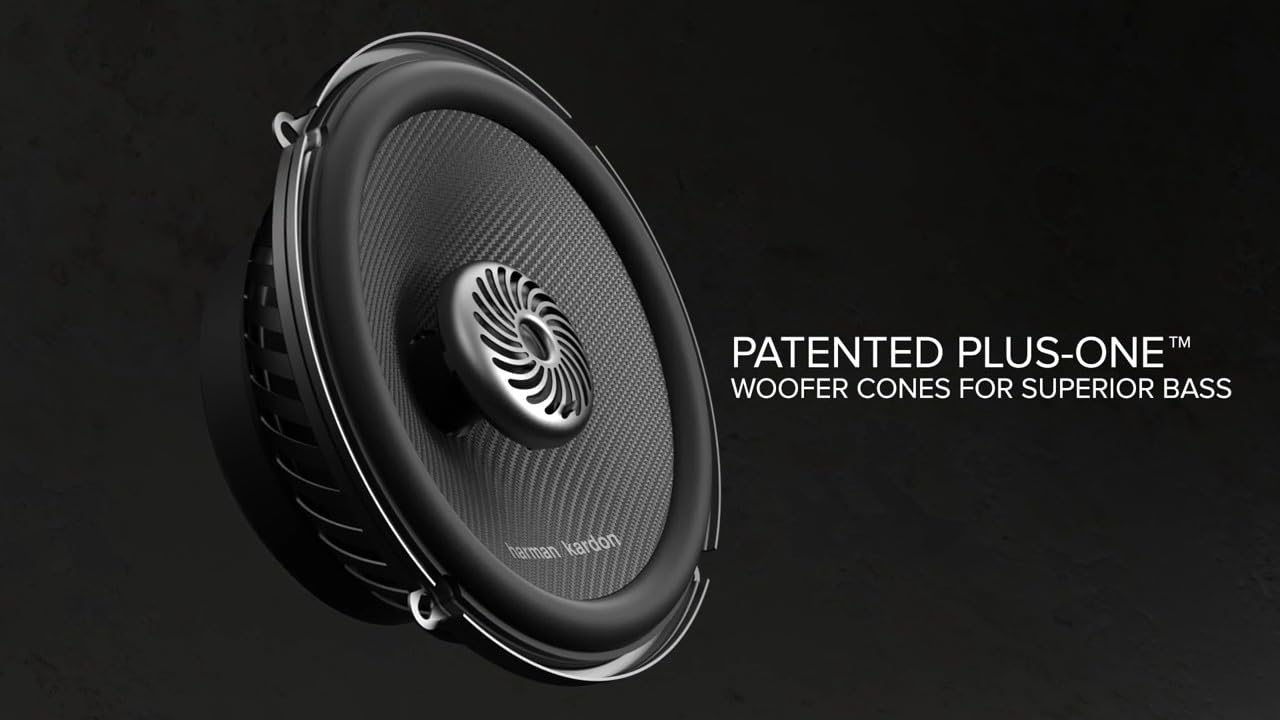 Harman Kardon FIT 4F Koaxial Lautsprecher Auto 10mm (4 Zoll): Car HiFi Lautsprecher mit 35W RMS und 280W Peak, klare Stmmen Nachrüstlösung für kompakten Klang - Paarweise