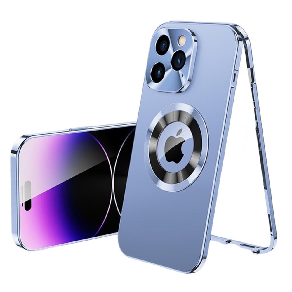 Coque intégrale iPhone 12 Pro Max ENILSA métal et verre double face premium - 8