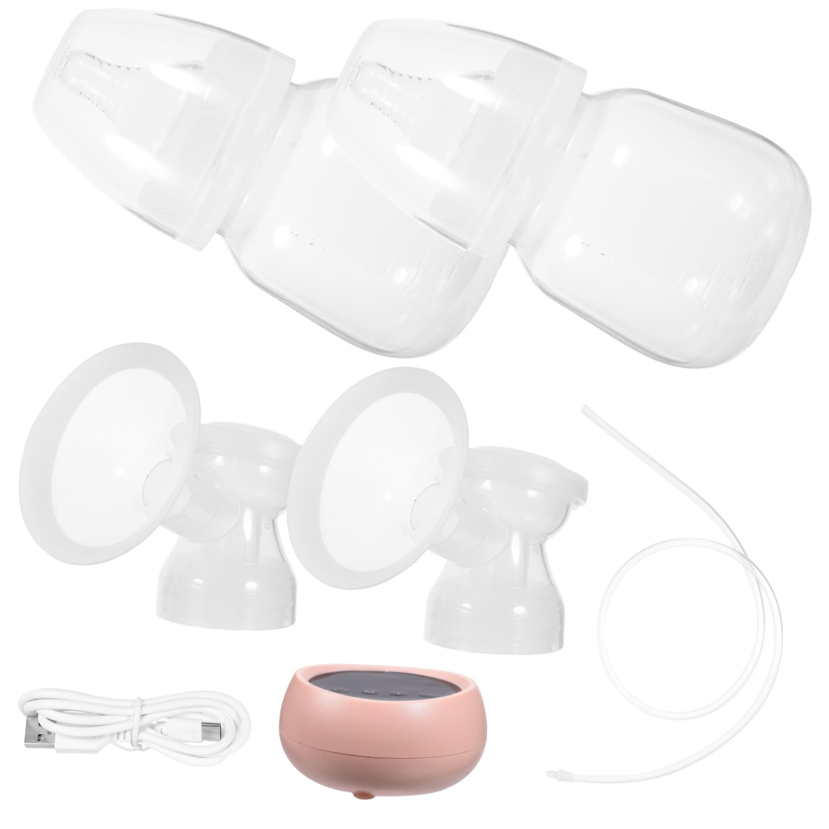 Sacaleches Eléctrico Automático de 1 Juego 1200mah | Pp y Silicona, Función Silenciosa, Extracción sin Dolor, para Pecho, Adecuado para Madres Primerizas