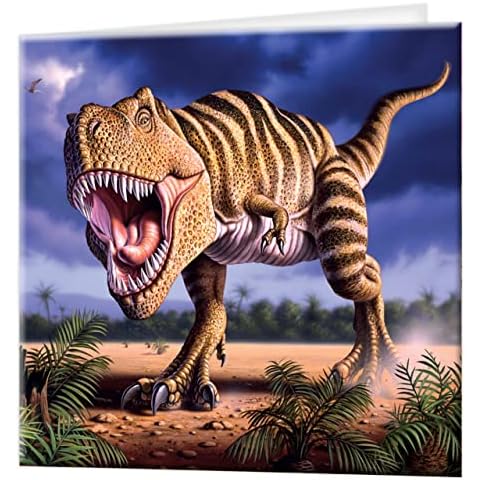 3D LiveLife T-Rex Greeting Cards Cover