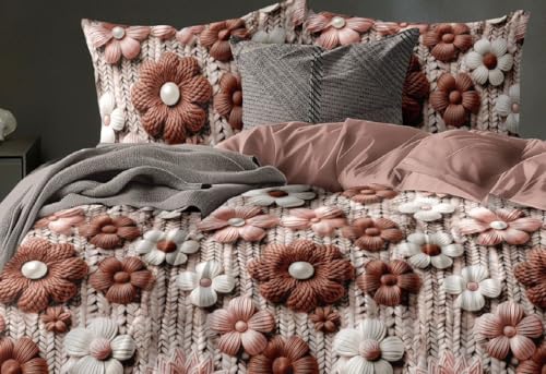 Image of 1 Reversible Comforter Super King Size 108 x 108 Both Side Same Print 1 Bedsheet King Size 108 * 108 inches and 2 Pillow Cover 4 Pieces Bedding Set | AC Quilt | AC Dohar (Design-24)