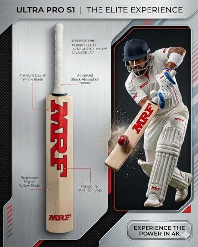 Image of SAG VK Profile English Willow Cricket Bat for 12-14 Yrs | Light Weight Size 6 for Youth