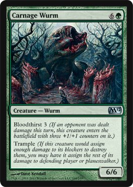Magic: the Gathering - Carnage Wurm - Magic 2012
