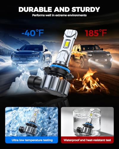 Image of Marsauto M1S 9005 9006 Fog Bulbs Combo, 80000LM 6000K Cool White, 1:1 Halogen Size, Plug and Play Fog Light, 80,000+ Hours Lifespan, Non-Glare, Error-Free, 4-Pack