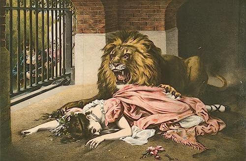 Affiche Toile La Fiancée du Lion Gabriel Max pour salon et bureau 60x90