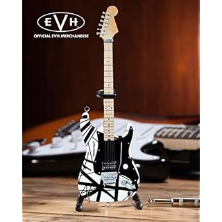 EVH Minature Guitars EVH Black & White Mini Replica Guitar (EVH003) - Les Beatles, Paul McCartney, John Lennon, RIngo Starr, George Harrison