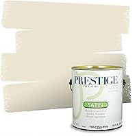 Vista 86 de PRESTIGE Pinturas de pintura exterior e imprimación en uno, 1 galón, plano, combinación comparable de Benjamin Moore* Manzanilla*