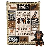 Dachshund Flannel Fleece Blanket Throw Couch Microfiber Soft Cozy Lightweight Luxury Bed Blanket 50"x40"for Kids