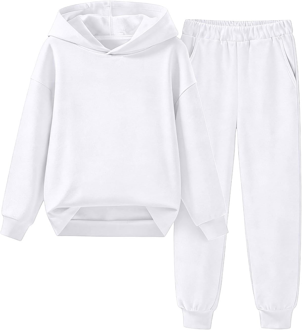 Toddler Kids Boys Girls Tracksuit 2 Pcs Sweatsuit Jogging Outfits Jogger Sweatpants And Hooded Sweatshirt