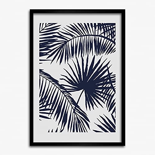 Tableau feuilles de palmier 50x70 cm crée une ambiance salon moderne tropical