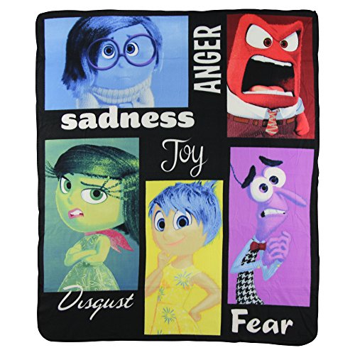 S.L. Home Fashions Inside Out Kids Character Lightweight Fleece Throw Blanket