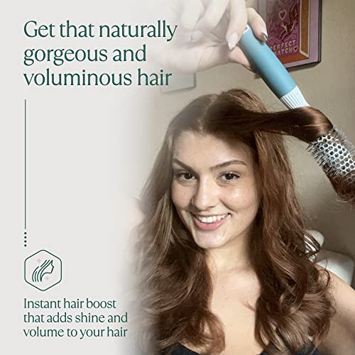 Round Brush For Blow Drying - Extra Small Ceramic Thermal Ionic Roller Brush For Sleek, Salon Blowout - Lightweight Round Hair Brush For Precise Styling And Manageable Hair (1 Inch) (Not Electrical) #TOP4