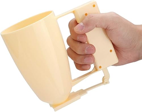 Miniatura 5 de Dispensador de masa de 2 piezas, dispensador de masa de panqueques de mano, para hacer cupcakes, albóndigas, crema para pasteles, mezclador, embudo