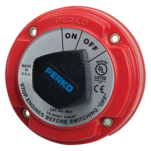 Interrupteur de déconnexion de batterie Perko coupe-circuit rotatif robuste