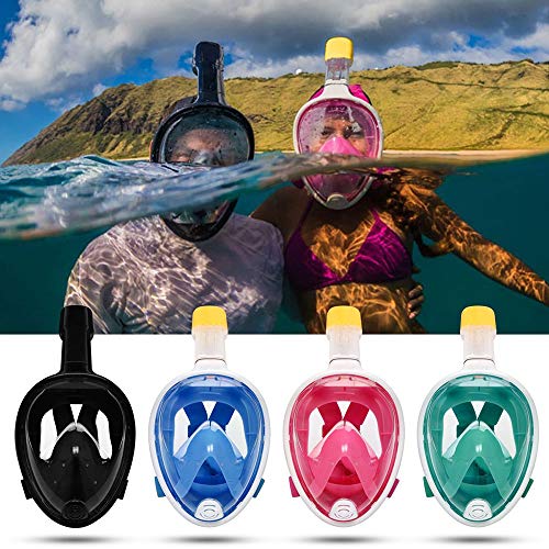 Mountdog Snorkel Mask Full Face Snorkeling Mask With Panoramic View And Action Camera Mount,Anti-Fog And Anti-Leak Design Dive Mask For Adults And Youth (Blue, L/Xl) #TOP6