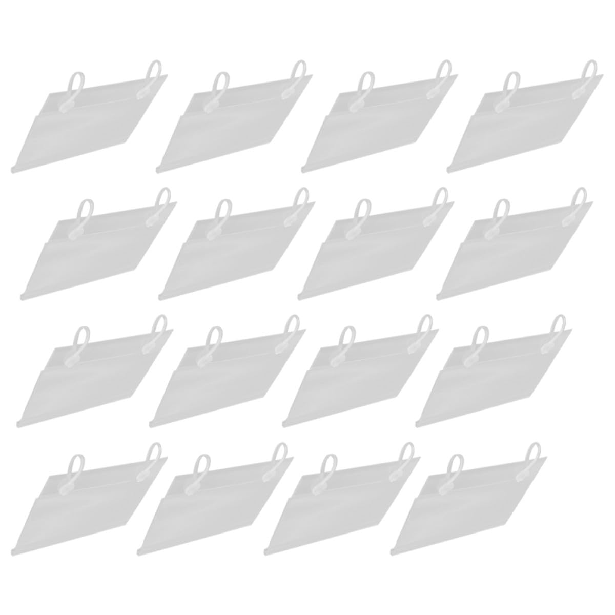 40 Pezzi Portatessere in Pvc per Etichetta Espositiva del Prezzo Design Semplice e Chiaro, Facile da Installare per Esposizione Prezzi in Supermercato