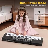 MUSTAR Keyboard Piano, 61 Key Electric Piano Keyboard with Light-Up Keys — image 7