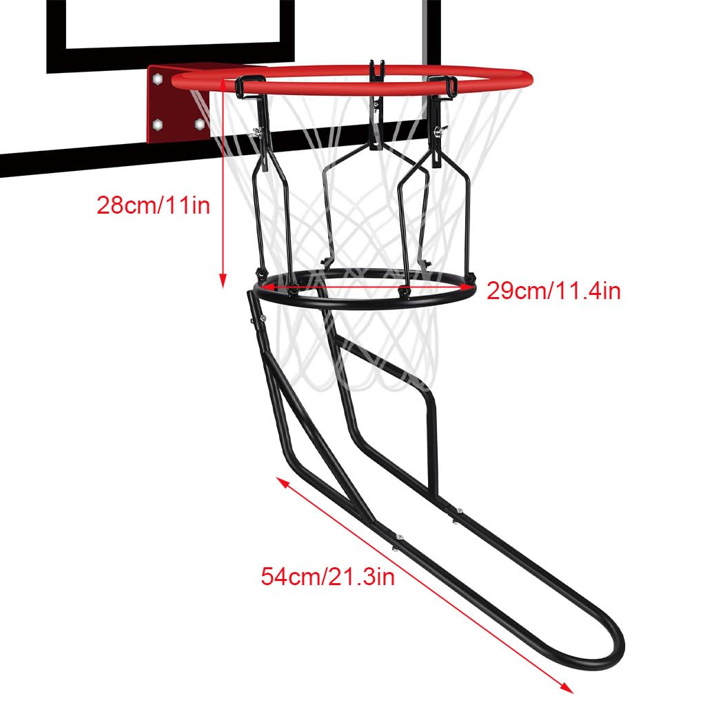 Basketball Rebounder, Basketball Trainingsgerät, Premium Zubehör für ernsthaftes Training, kompatibel mit Standard Körben und Systemen
