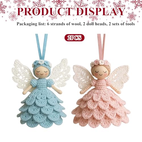 Kit DIY crochet ange Noël pour débuter facilement
