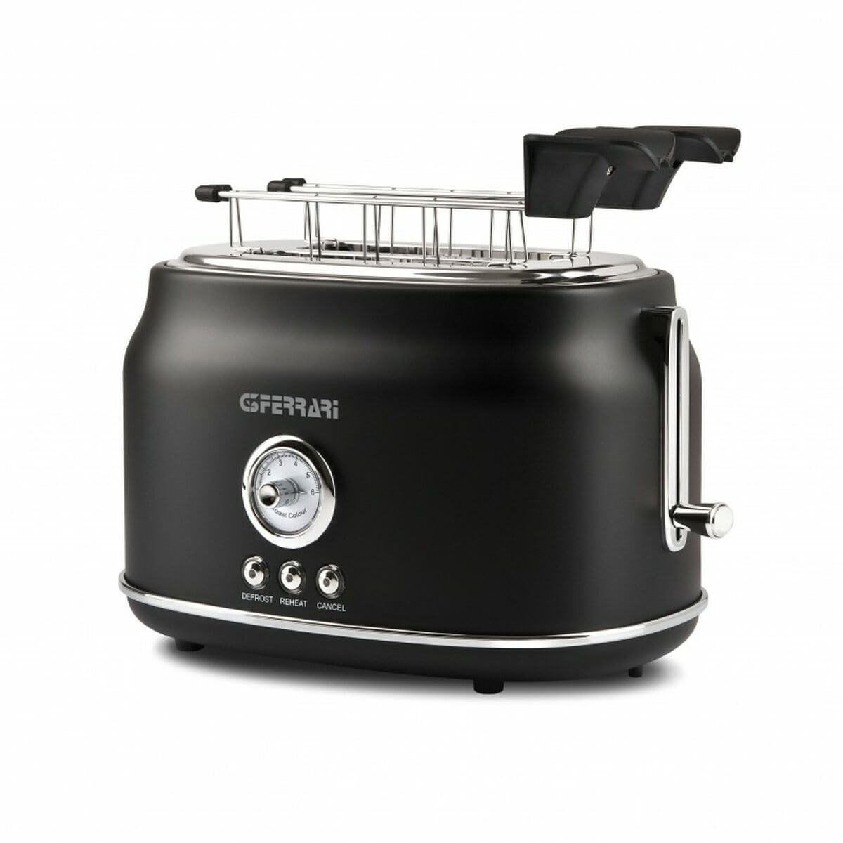 G3 Ferrari G10134 Artista Tostapane, 750 W, Acciaio Inossidabile, Nero