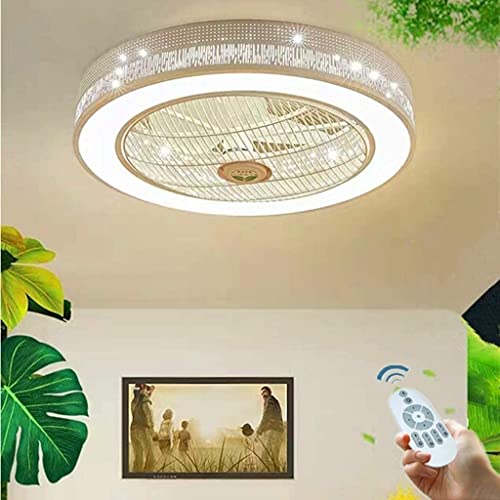 Lustre ventilateur de plafond silencieux pour une chambre cocooning