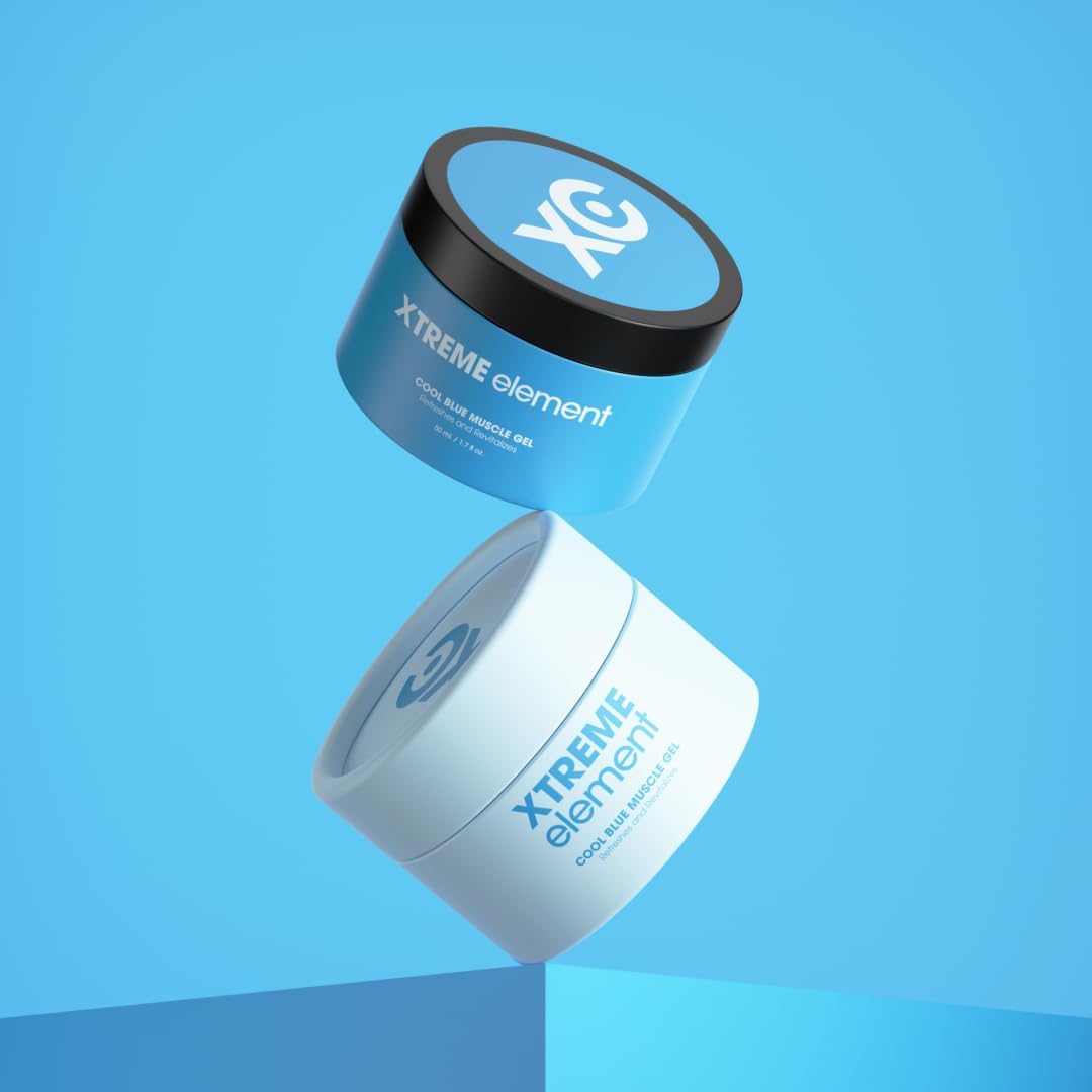 Cool Blue Muscle Gel | Workouts Muscle Cooling Essential Oils for Smooth Body, Muscle Gel to Attain Flexible Joints, Soothe and Healing Gel | Natural, Plant-Based, and Cruelty-Free