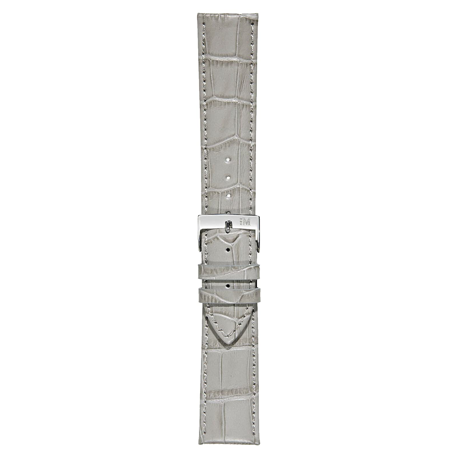 Morellato Alligator-geprägtes echtes Kalbsleder-Uhrenarmband – Edelstahl-Schnalle aus der 1930er-Kollektion