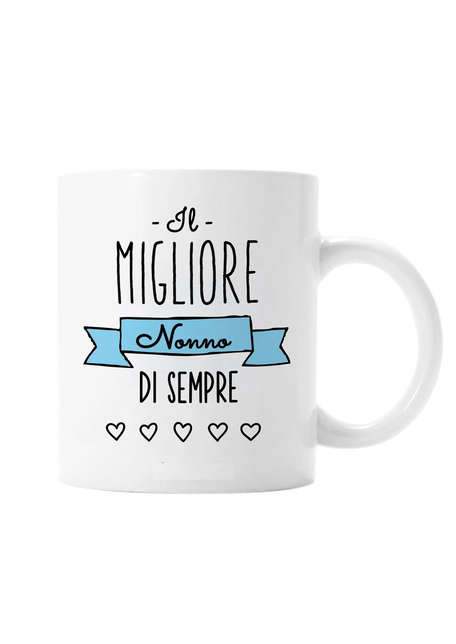 Tazza In Ceramica 'Se Nonno Non Può Aggiustarlo Nessuno Può' – Regalo Divertente Per La Festa Dei Nonni 10x8 Cm - 4