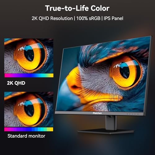 Image of Touchscreen Monitor 2K 144Hz 23.8 Inch QHD 2560x1440P Computer Monitor USBC HDMI DP Ports Eye Care Frameless VESA Mount