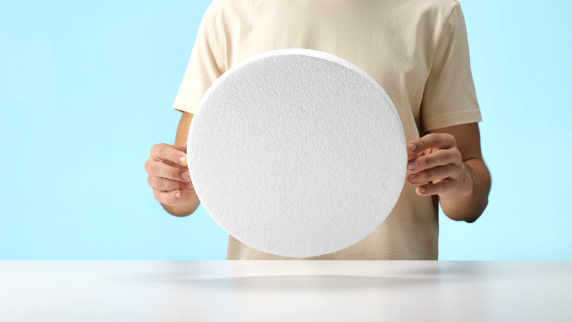 Base Rotonda In Polistirolo Decora - Ø30x2,5 Cm | Per Torte Finte O A Piani - Foto 2