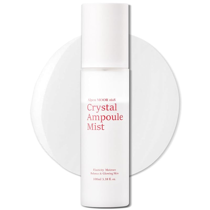 Bruma facial hidratante Crystal Ampoule com Rose PDRN e colágeno Alpen MOOR 1618, 100 mL