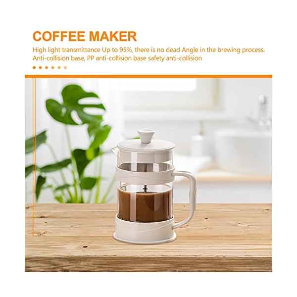 Cabilock 350ml Glass Coffee Making Pot Teapot with Infuser Tea Maker Loose Tea Leaf Tea Pot Coffee Water Small Kettle Filter Set Warmer Teakettle for Home Office - Image 10
