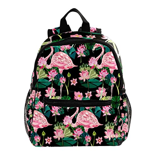 Sac à dos pour garçons et filles flamant rose petit format 30cm cartable multicolore
