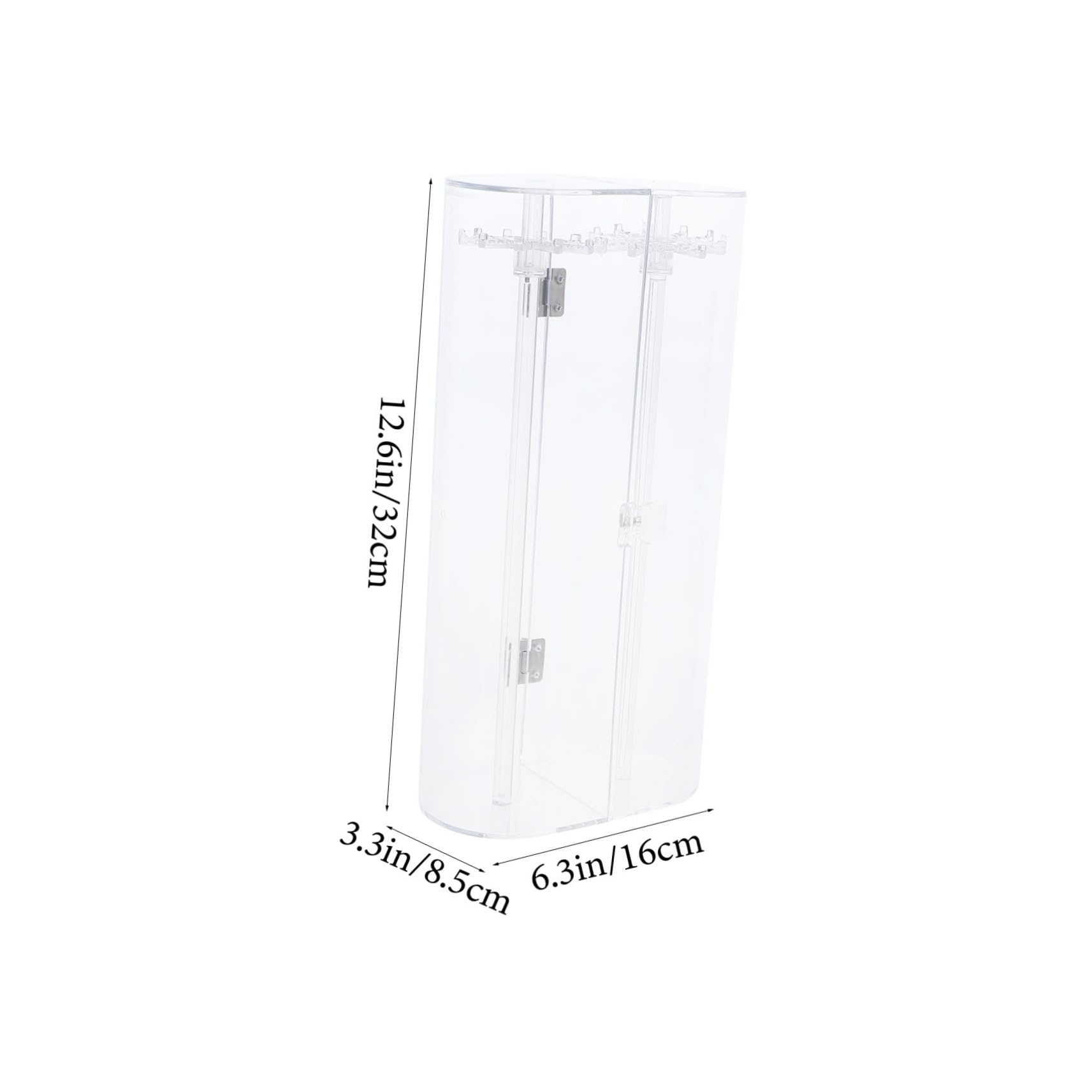 Schmuckständer aus Acryl Transparenter Armbandständer zum Aufhängen Schmuckregal mit Drehbarem Haken für Anhänger und Armbänder