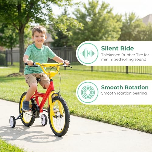 Image of Little World Bike Adjustable Stabilizer Training Wheels for 20 Inch Bike