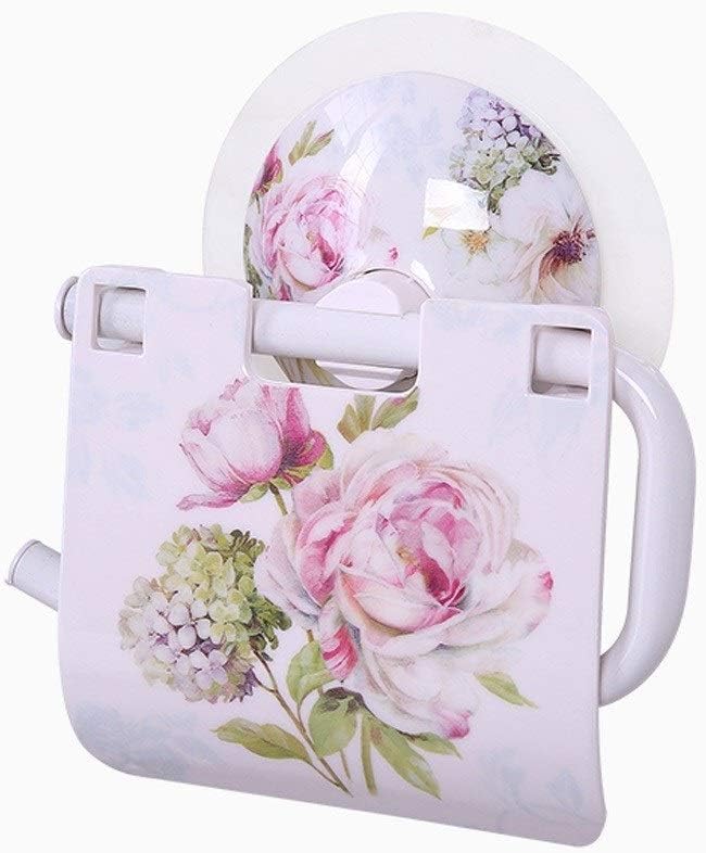 Toilet Paper Holders Suction Cup Type Punch-Free European Paper Towel Holder Bathroom Toilet Paper Holder Roll Holder Wall Mount Rack Bathroom Toilet Paper Holder (Color : 1)
