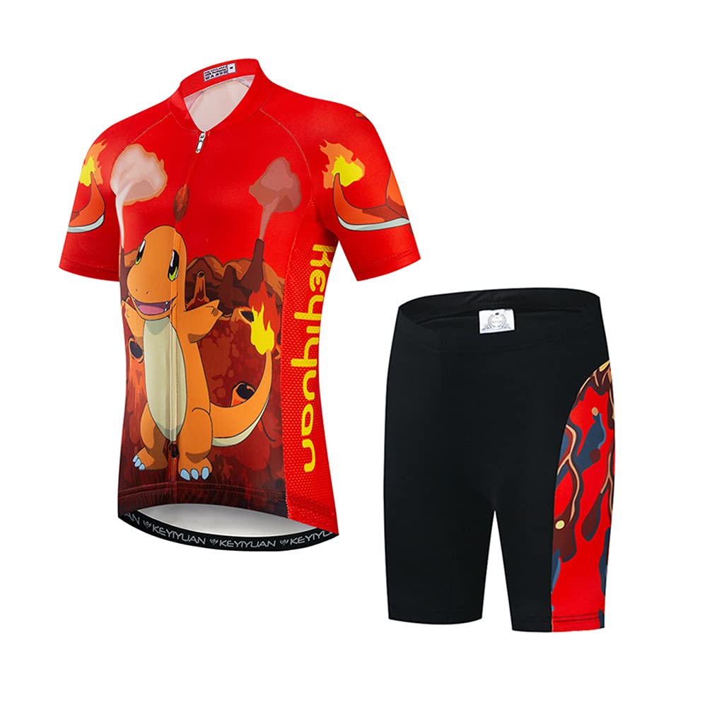 Ensemble de short de cyclisme rembourré pour enfant